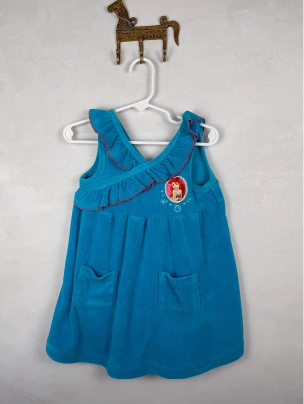 Little mermaid Terry cotton dress size 3T